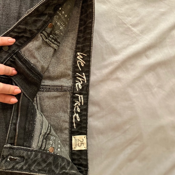 Free People Black Jean Skirt - Picture 3 of 3